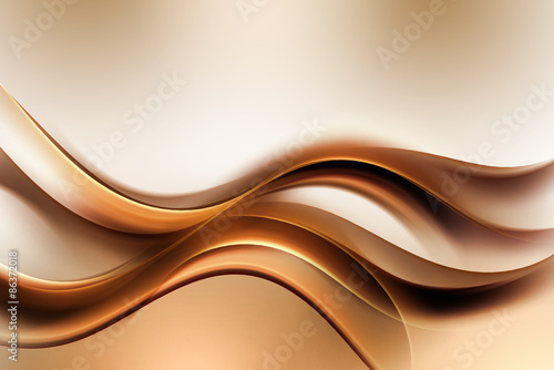 Dark Gold Amazing Abstract Waves Background #86372018