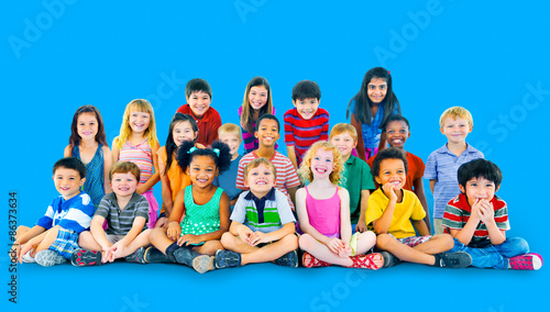 Children Kids Childhood Friendship Happiness Diversity Concept