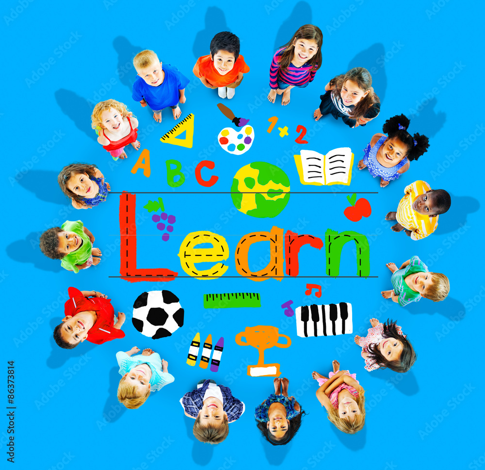 Naklejka premium Learn Learning Study Knowledge School Child Concept