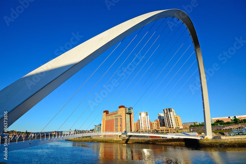 Bridge on Tyne River, Newcastle, England photo