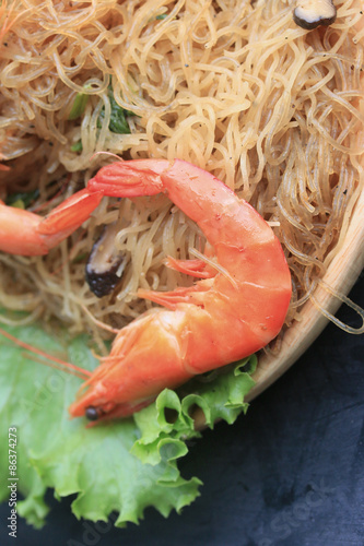 Shrimp with vermicelli - chinese food