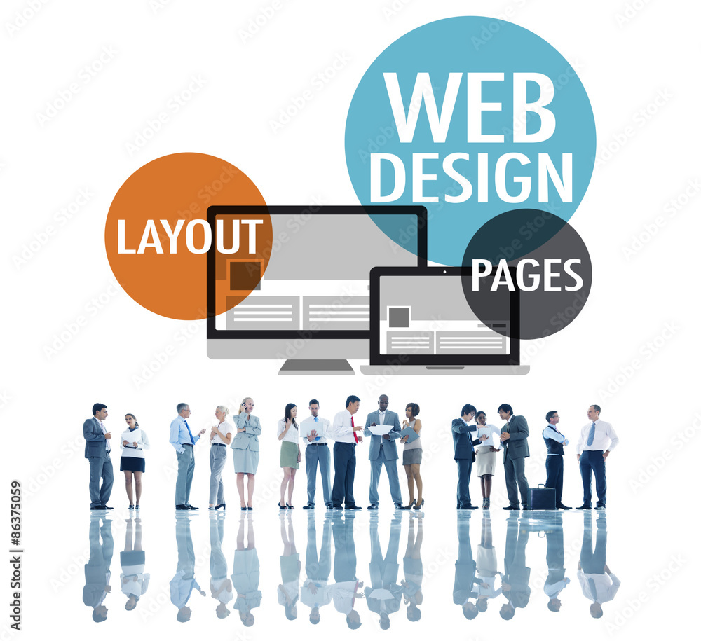 Web Design Content Creative Website Responsive Concept Web Design Content Creative Website Responsive Concept