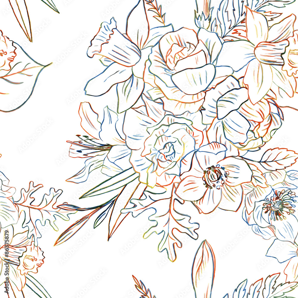 floral seamless pattern floral seamless pattern