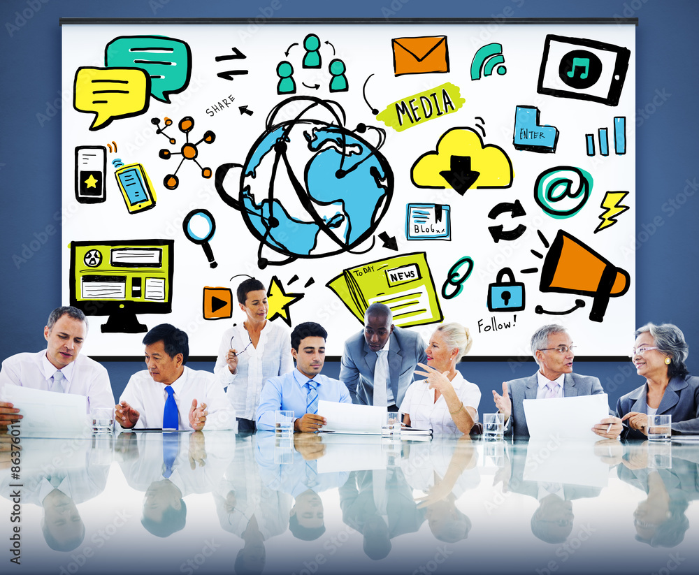 Social Media Social Networking Technology Connection Concept Social Media Social Networking Technology Connection Concept
