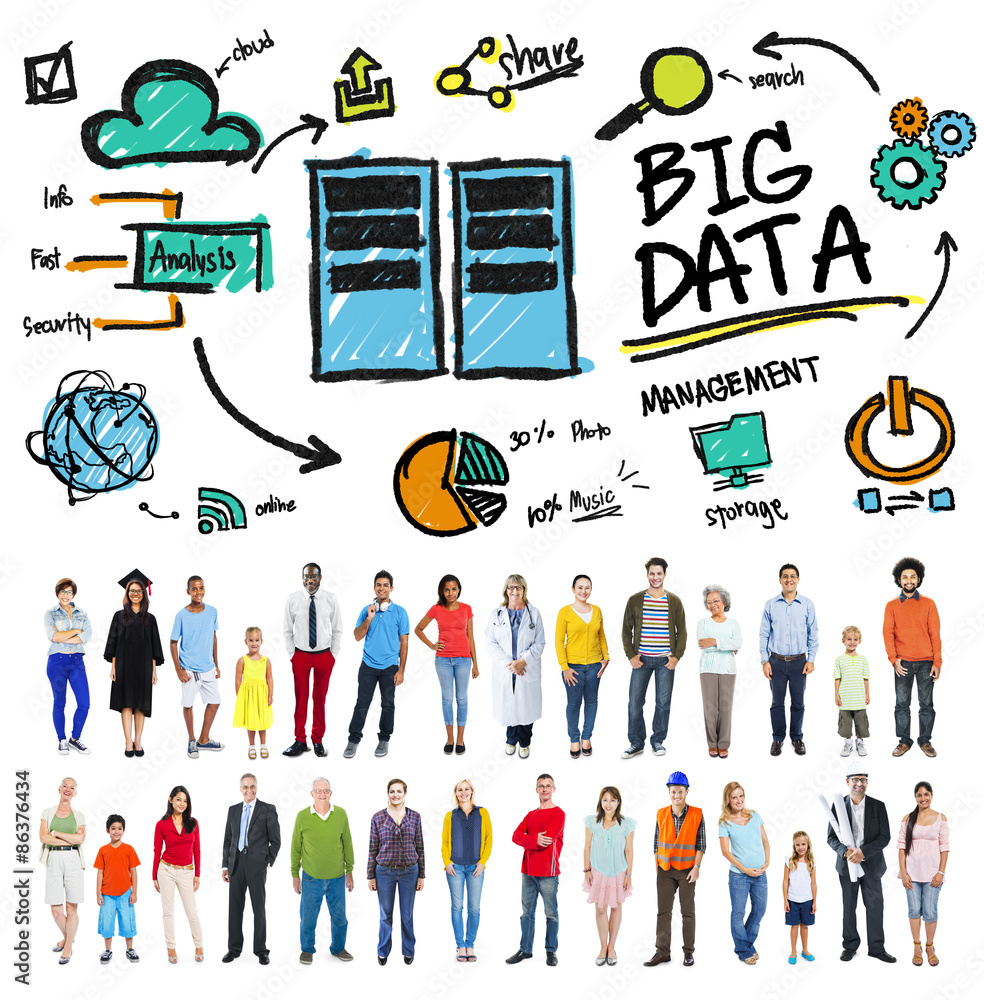 Big Data Storage Online Technology Database Concept Big Data Storage Online Technology Database Concept