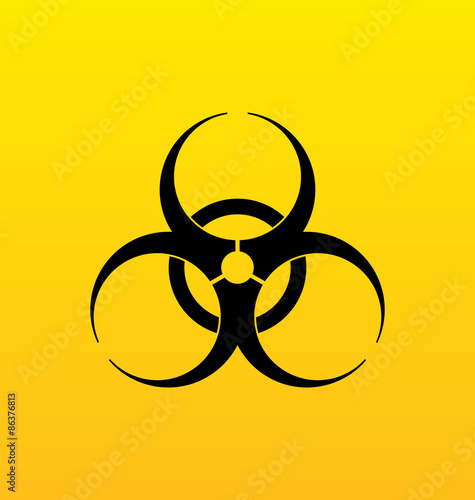 Bio hazard sign, danger symbol warning