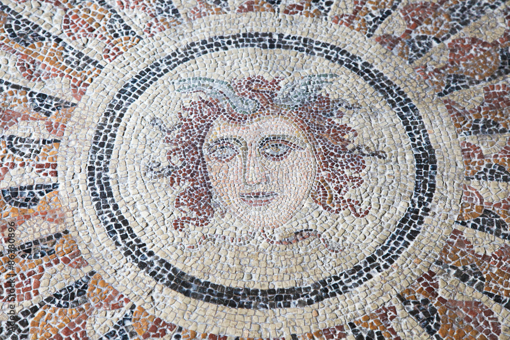 Ancient Mosaic in Rhodes, Greece