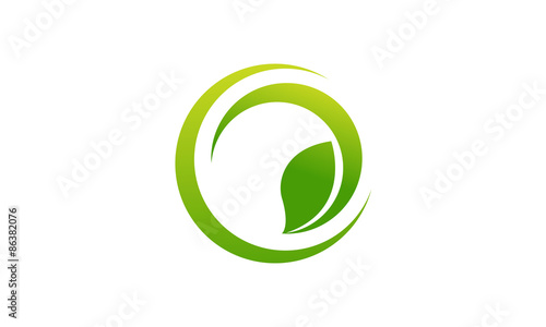 Leaf recycle logo