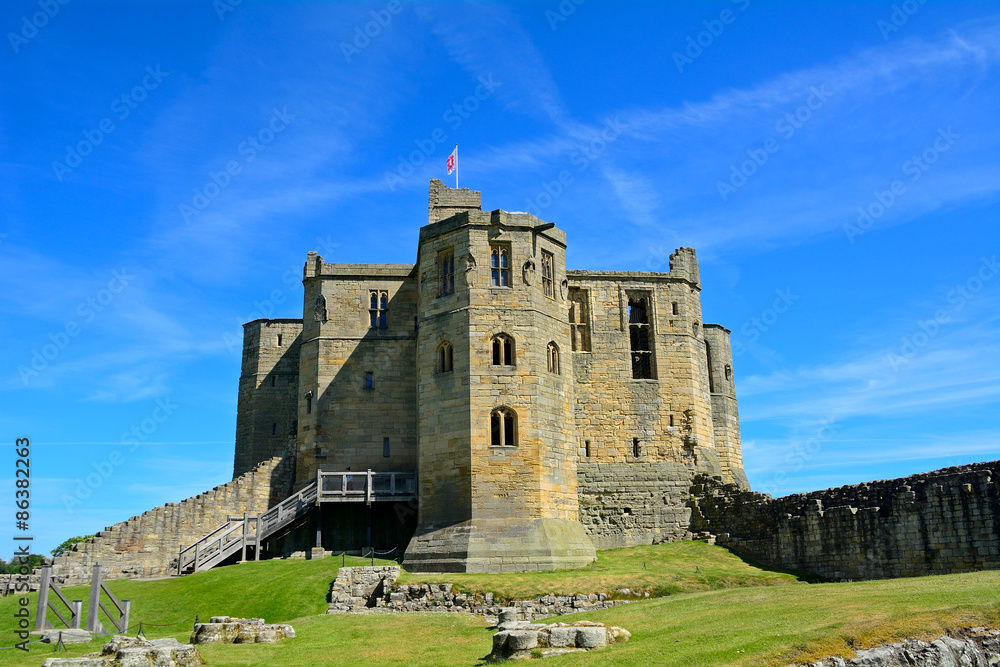Fototapeta premium Castle, Warkworth, England