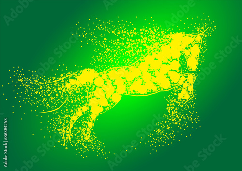 Christmas horse