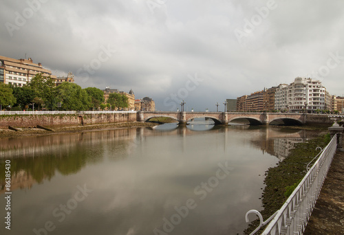 River in San Sebastian or Donostia.