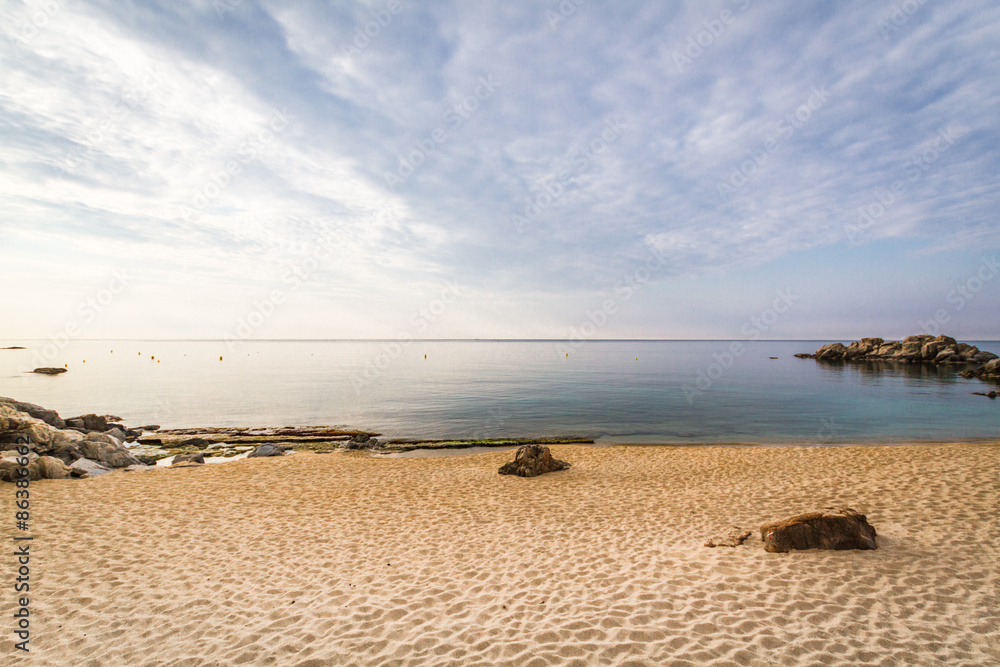 Strand bei Playa d´Aro an der Costa Brava in Spanien
