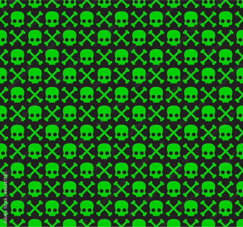 Skull and Bones Pattern Skull and Bones Pattern