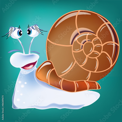 blue snail, blau schnecke,cartoon,, 