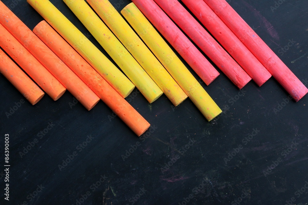Obraz premium Colorful chalk
