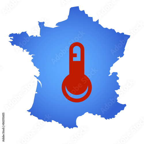 carte de france canicule