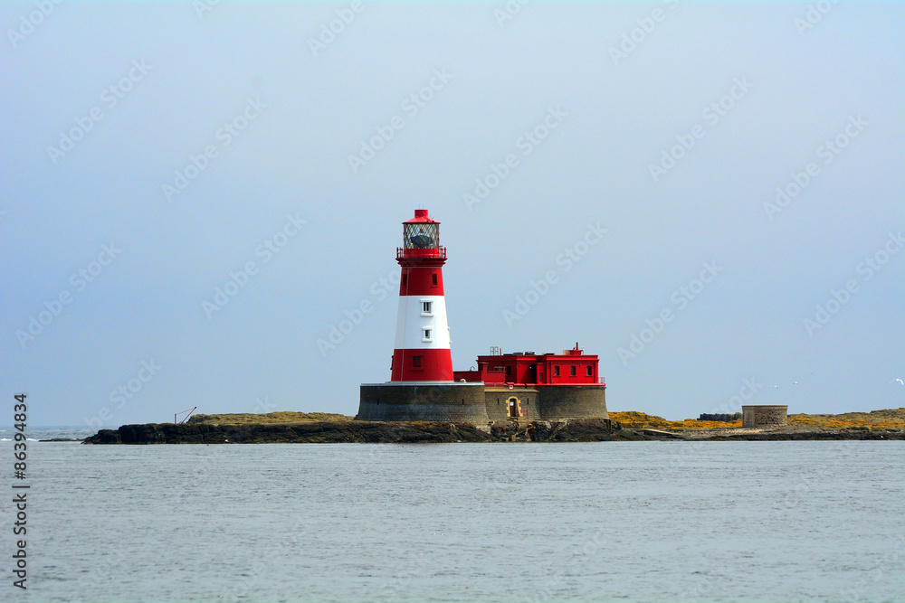 Lighthouse, Farne Islands Nature Reserve, England