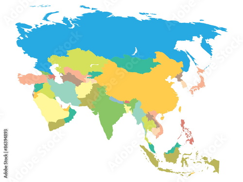political map Asia