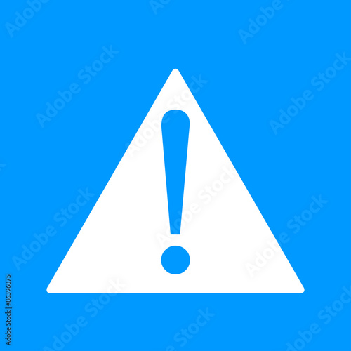 Vector attention sign with exclamation mark icon