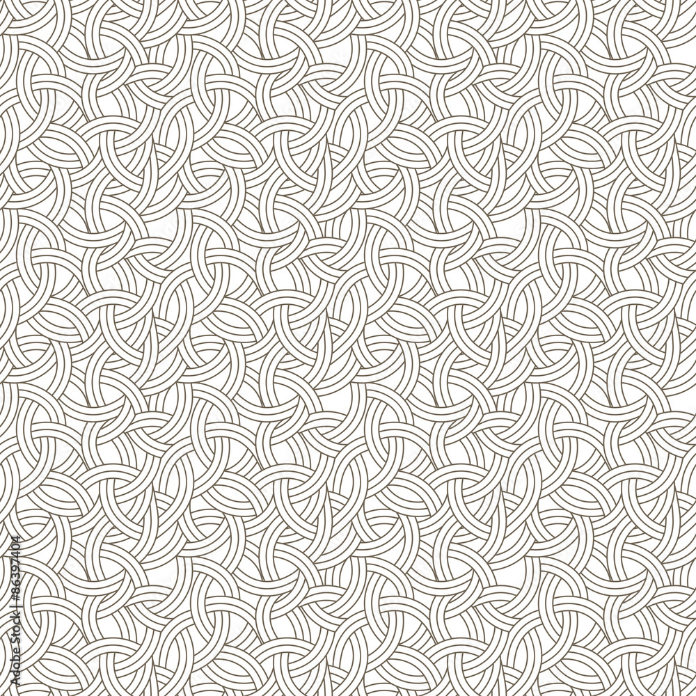 Seamless Pattern With Intertweaving Stripes