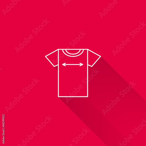 T-shirt size icon