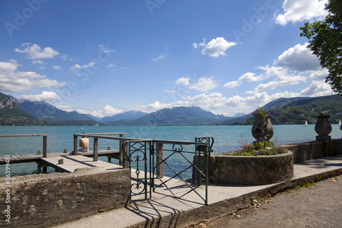 Lake Annecy in French Alps, Houte Savoie region
