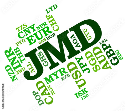 Jmd Currency Indicates Exchange Rate And Broker