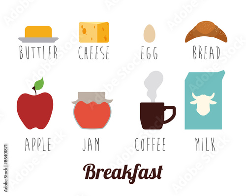 Breakfast design.