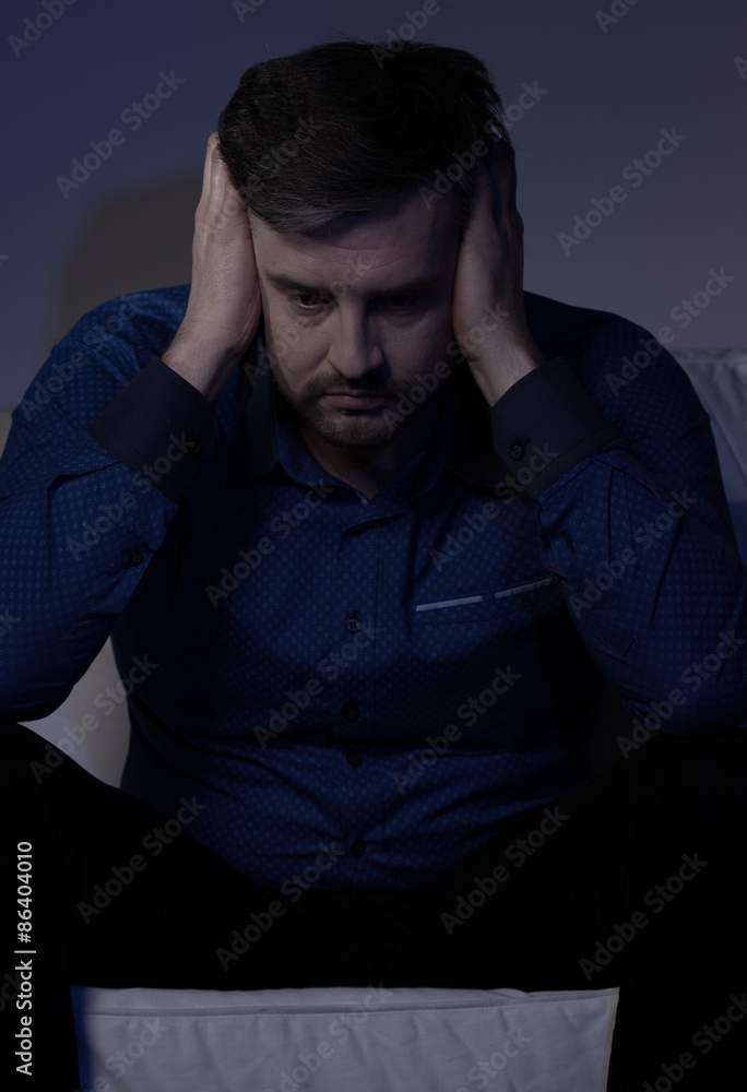 Man with depression Man with depression