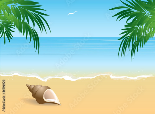 summer beach vacation concept background.