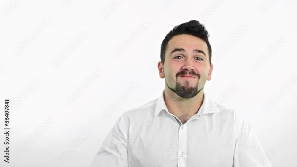 Businessman with thumbs up - isolated over a white background Businessman with thumbs up - isolated over a white background