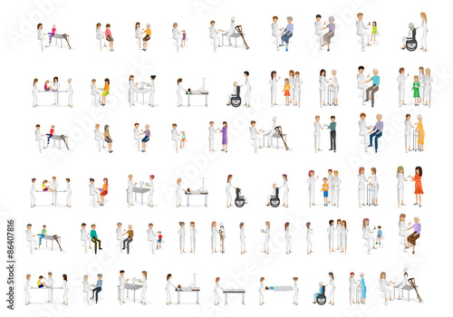 Medical Staff And Patients Different Situations
