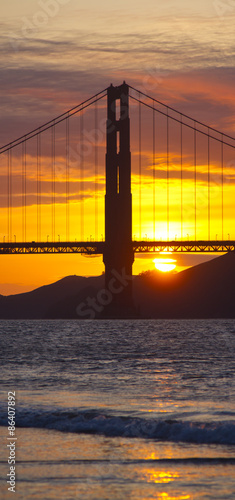 Canvas Print Golden Gate Bridge in San Francisco