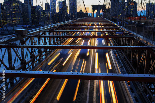 New York City at night.