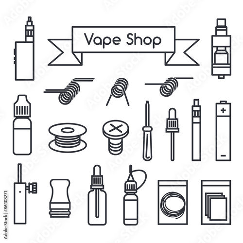 Vape Shop icons