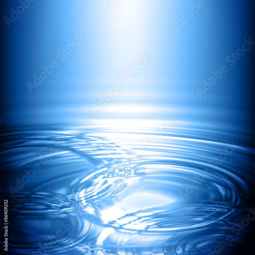 Water Concentric Ripple Wave Radial Rain Light Background; Eps10; No Mesh