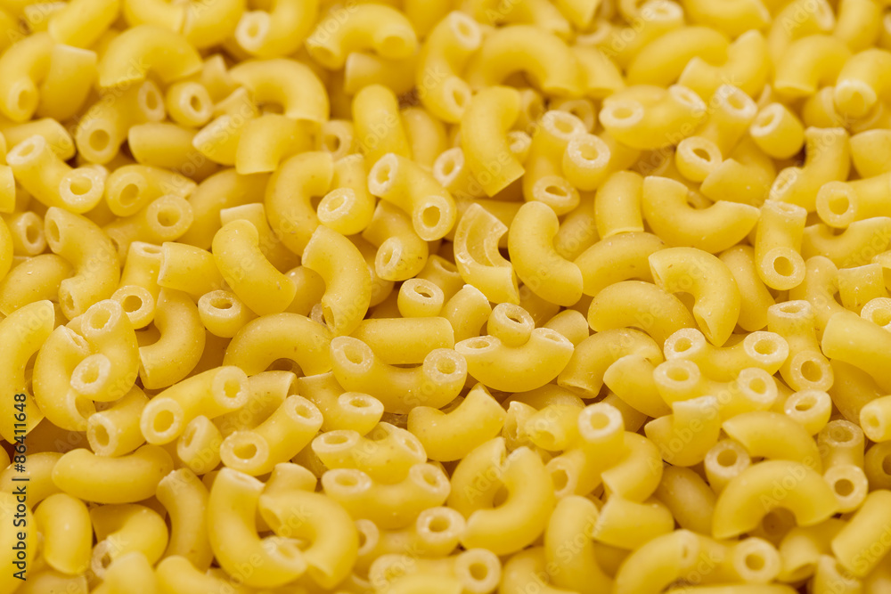 Macaroni Italian pasta close up Macaroni Italian pasta close up