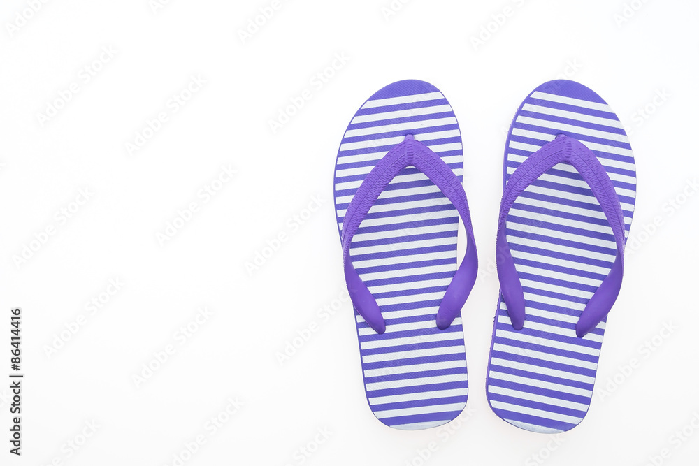 Flip flop isolated on white Flip flop isolated on white