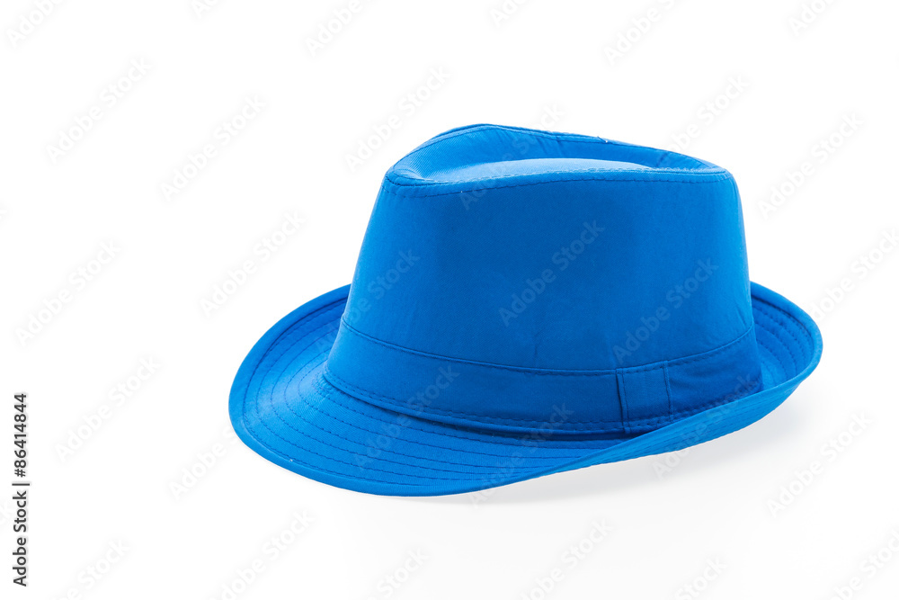Colorful fashion straw hat isolated Colorful fashion straw hat isolated
