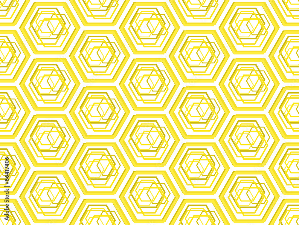 Stylized bee honeycombsgeometric seamless pattern Stylized bee honeycombsgeometric seamless pattern