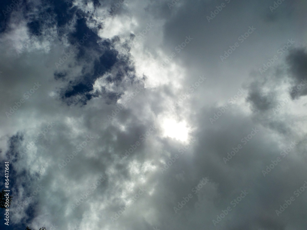 Blur cloud in the blue sky in rainny season Blur cloud in the blue sky in rainny season