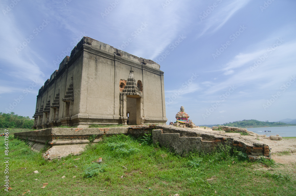 Ancient Temple at Sangklaburi ,Kanchanaburi, Thailand