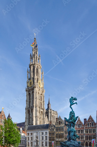 The Grand Place in Antwerp, Belgium.