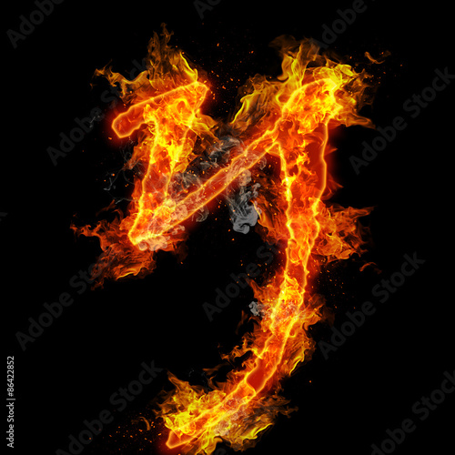 Fire letter Y