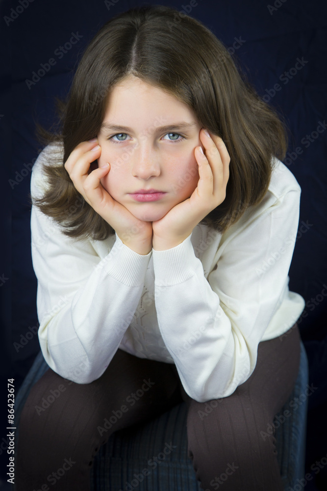 Portrait of beautiful young girl Portrait of beautiful young girl
