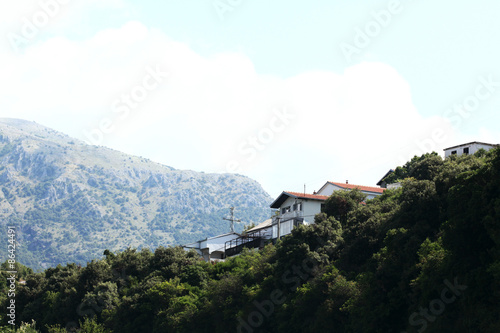 Wallpaper Mural Mountain landscape in the mist on the horizon Torontodigital.ca
