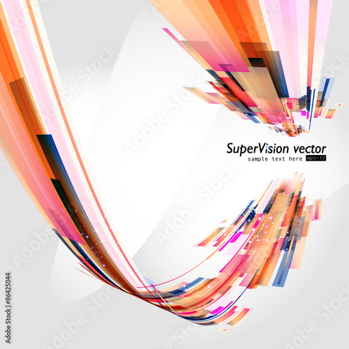 Abstract technology lines vector background