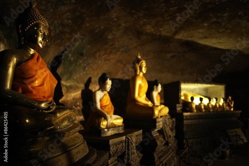 Landmark statue of Buddha in the temple