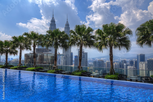 Roof pool view