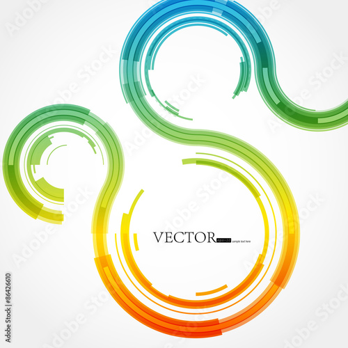 Abstract technology lines vector background